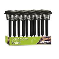 LILI HOME 🌸 Pack de 8 / 4 Lámparas Solares Estilo Japonés - Plástico Negro - 6.5 x 35 cm - Blanco - Su diseño minimalista y moderno crea una iluminación decorativa y ambiental, perfecta para senderos, patios o áreas verdes. Incluye estaca para clavar dir - details 2