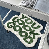 Alfombra De Plush Suave INS Tu Appear Good Letras Antideslizante Absorbente Para Cama Decoración De Hogar Alfombra De Baño Y Puerta - details 4