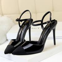 Sandalias De Tacón Alto Para Mujer 11 Cm Metálico Gris Con Tirantes De Tobillo Y Punta Redonda Para Boda Fetiche Noche Club Oro Oficina Zapatos Clásicos Con Plataforma Y Cierre De Hebilla - details 8