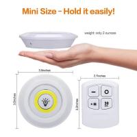Luz Led Adhesiva, Pack de 3 Luces Led Con Mando a Distancia y Activación Por Pulsador, Luces Led a Pilas (no Incluidas), Instalación Sin Cables, Ideal para Luz Interior - details 7
