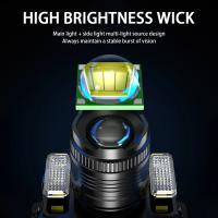 Linterna Frontal LED Recargable Con Sensor De Movimiento Para Camping Y Pesca Luz De Banda Potente Impermeable 3 Modos De Iluminación 5 Estilos - details 16