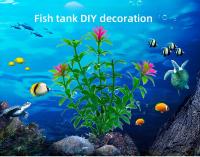 Decoración De Acuario Planta De Agua Simulada Decoración De Jardín De Tanque De Peces Ornamento De Hierba De Tierra Para Tanque De Peces DIY - details 0