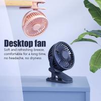 GAIATOP-ventilador de Clip portátil, Mini ventilador de escritorio recargable Silencioso de 3 velocidades, rotación de 360 °, ventilador de refrigeración Personal adecuado para cochecitos - details 13