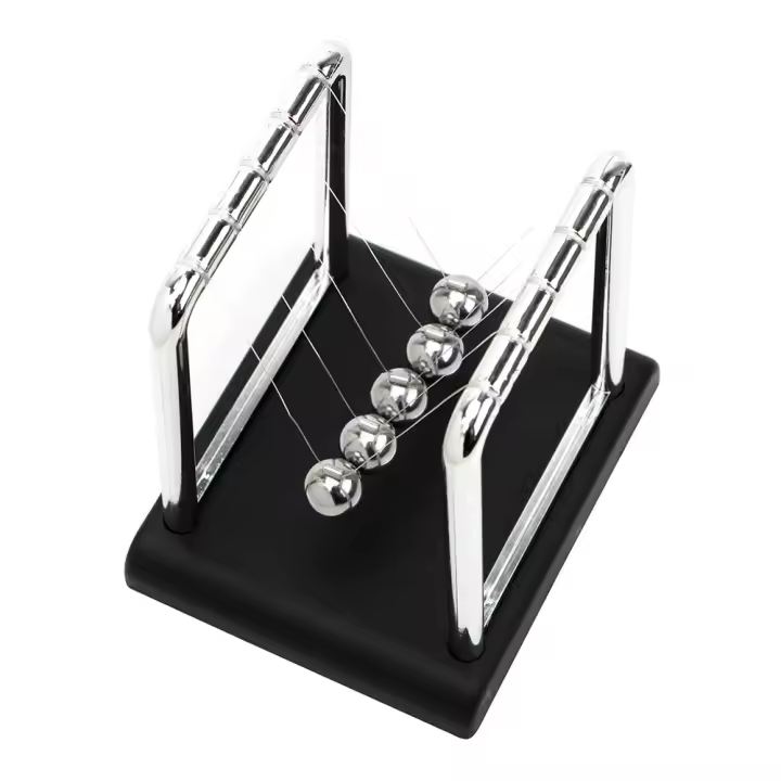 Newton's Cradle Balance De Acero Pelota De Juguete Para Oficina Y Decoración Del Hogar Pendulo De Ciencia Y Matemáticas Alivio Del Estrés Regalos Para Adultos - 1