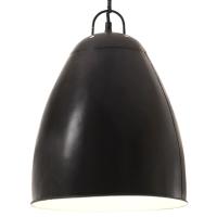 vidaXL Lámpara colgante industrial redonda 25 W negra 32 cm E27 - details 0