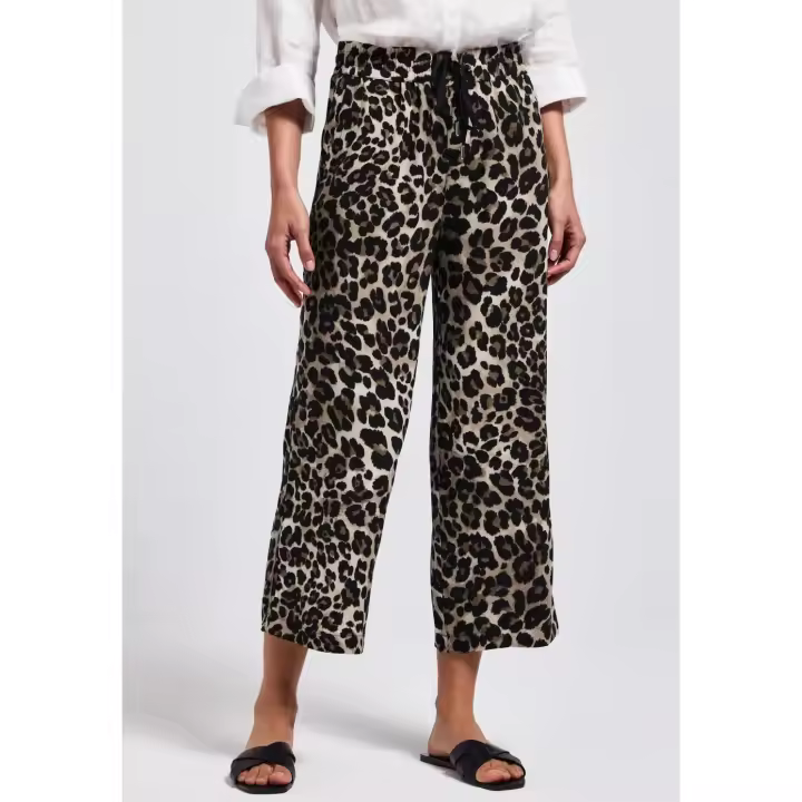 Street One Mod. PS379189 L26 - Pantalón ancho estampado con cintura elástica para mujer - 1