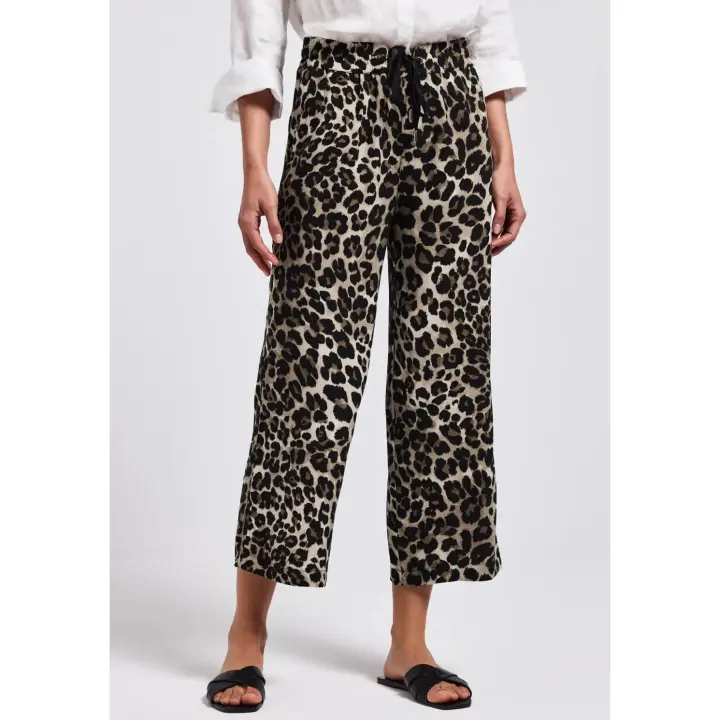 Street One Mod. PS379189 L26 - Pantalón ancho estampado con cintura elástica para mujer - 1
