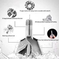 Afeitadora De Nariz Y Orejas Manual De Acero Inoxidable Para Hombres Set Portátil Lavable Apto Para Cabello De Nariz - details 5