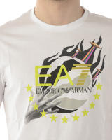 Emporio Armani EA7 Camiseta Algodón Hombre Blanco 3GPT12PJT7Z 1100 - details 4