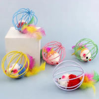 Juguete Para Gatos Peluche Ratoncillo De Color Simulación Divertido Bola Para Gatos Divertida Brinquedos Para Mascotas - details 7