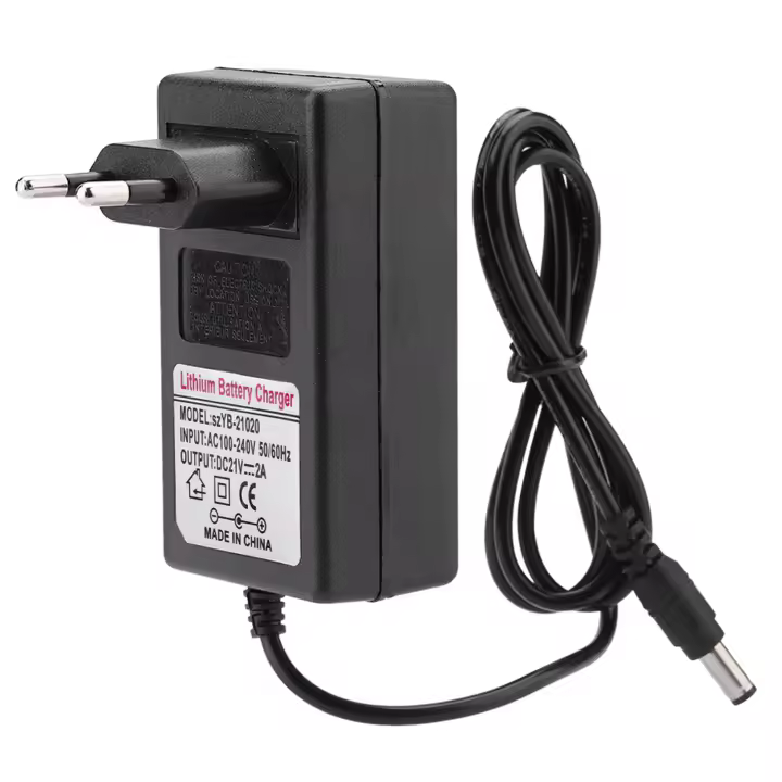 Cargador De Batería De Litio Seguro Con Suministro De Energía AC 100-240V DC 21V 2A Adaptador De Corriente Reino Unido - 1