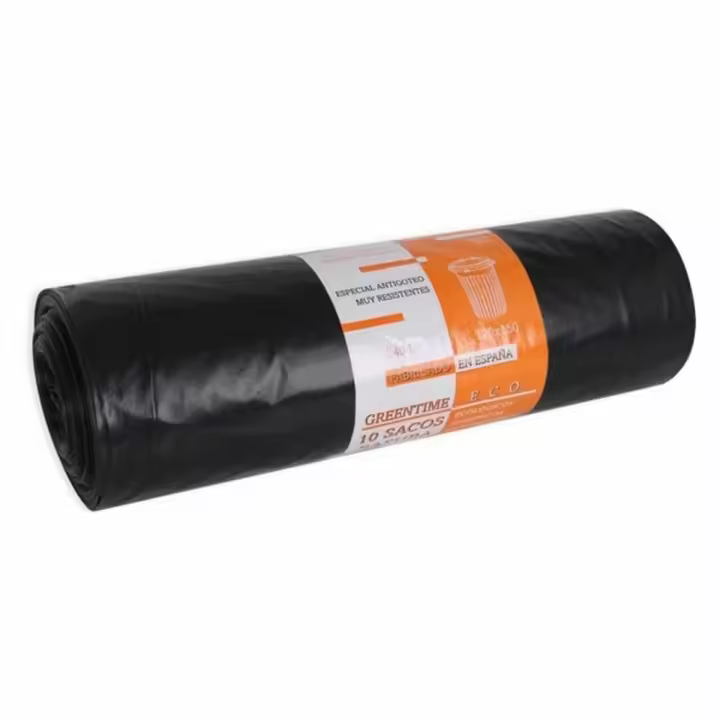 Bolsas de Basura Eco Green Time 48955 Negro (10 Unidades) (10 uds) - 1