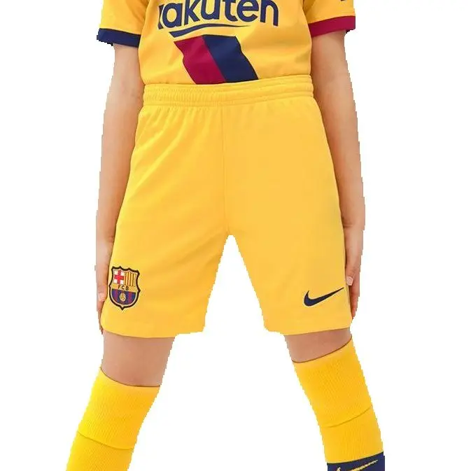 Nike Youth Short Juvenil Fc Barcelona Stadium Segunda equipación A01942-726 Color Amarillo Homenaje a la Masía Dri Fit temporada 2019 2020  Tallas de niños de 7 a 15 años escudo y logo bordado Barça - 1