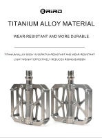 Pedales De Bicicleta RIRO De Aluminio De Aleación Con 3 Rodamientos Antideslizantes Ultraligeros Y Gran Almohadilla Universal Tornillo De 14 Mm Para MTB Y Carretera - details 1