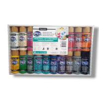 DecoArt Americana - Paquete económico de 16 pintura acrílica, Envió Gratis. DASK429 de 16 unidades, 2 Oz 59ml. Ideal para iniciación a la pintura decorativa. Se adhiere en lienzo, madera, cartón, escayola, terracota y todo tipo de superficies. Deco Art - details 0