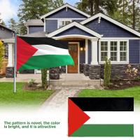 Bandera De Palestina De Poliéster Para Decoración De Hogar Y Actividades Nacionales Tamaño Variado 250*150 Cm 150*90 Cm 90*60 Cm 14*21 Cm - details 2