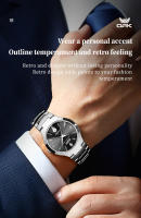 Reloj De Pulsera Para Hombre OPK 8105 Diseño De Diamantes Correa De Acero Inoxidable Resistente Al Agua Con Fecha Y Cuarzo - details 5