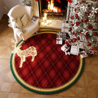 Redonda para el hogar, alfombra antideslizante para Sala de estar, convenient de cuidar, 1 Unidad - details 3