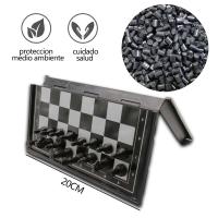 rparty-Ajedrez Magnetico Plegable, Tablero de Viaje Portatil de Rompecabezas, Piezas Ajedrez, Chess Niños, Juego Infantil y Adultos (Negro, Blanco) 25 × 25 cm - details 2