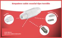 Banner - Empalme cable coaxial tipo tornillo
