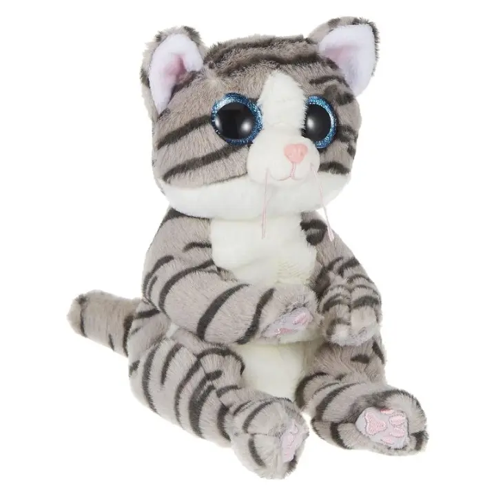 Peluche de gato Mitzi a rayas con 15 cm de TY Beanie Babies 40539 - A partir de 4 años - 1