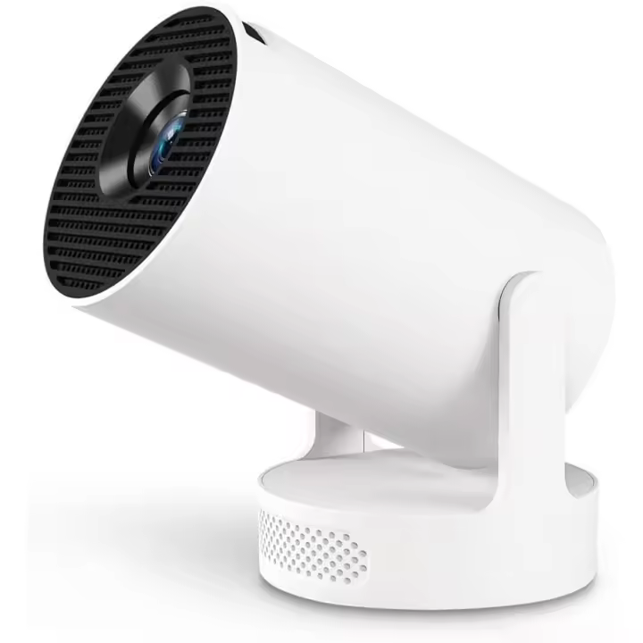 Mini proyector LED portátil 720P HD con decodificación 4K, WiFi 6 & Bluetooth 5.4, corrección Keystone automática, pantalla de 25"-110" - compatible con teléfono/PC/Stick HDMI/USB - 1