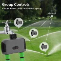 Controlador De Riego Inteligente TNCE Tuya Bluetooth Timers De Jardín 2 Vías Regulador De Válvula De Agua Con Retardo Por Lluvia Programable Para Jardín - details 1