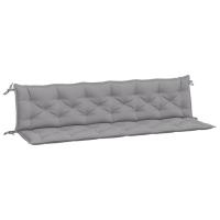 vidaXL Cojines de banco de jardín 2 uds tela Oxford 200x50x7 cm Color Antracita,  Gris,  Crema y mas Cojín Decorativo de Asiento Cojines de muebles de salon - details 7