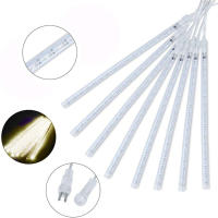 Luces De Lluvia De Meteoros LED Impermeables Para Decoración De Jardín Navidad Y Fiesta 50CM 30CM Luz De Hidraulico De Navidad - details 2