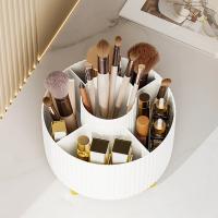 Organizador De Maquillaje Giratorio De 360 Grados Portátil Soporte Para Pinceles Y Cosméticos Caja De Almacenamiento Para Labiales Y Delineadores - details 6