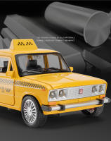 Modelo De Coche De Aleación De Simulación Alta LADA TAXI Rusa 1:18 Con Sonido Y Luz Juguete Metálico Para Niños Regalo - details 1