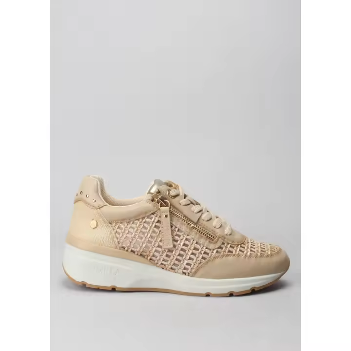 deportiva rafia beige CARMELA - 1