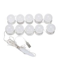 Espejo De Maquillaje Con Luz LED Bombilla USB Cargable Iluminación Para Mesa De Vestir Baño Dimmerable Luz De Vanidad - details 14
