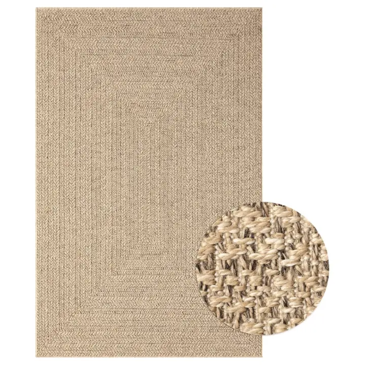 vidaXL Alfombra ZIZUR apariencia de yute interior y exterior 200x290cm - 1