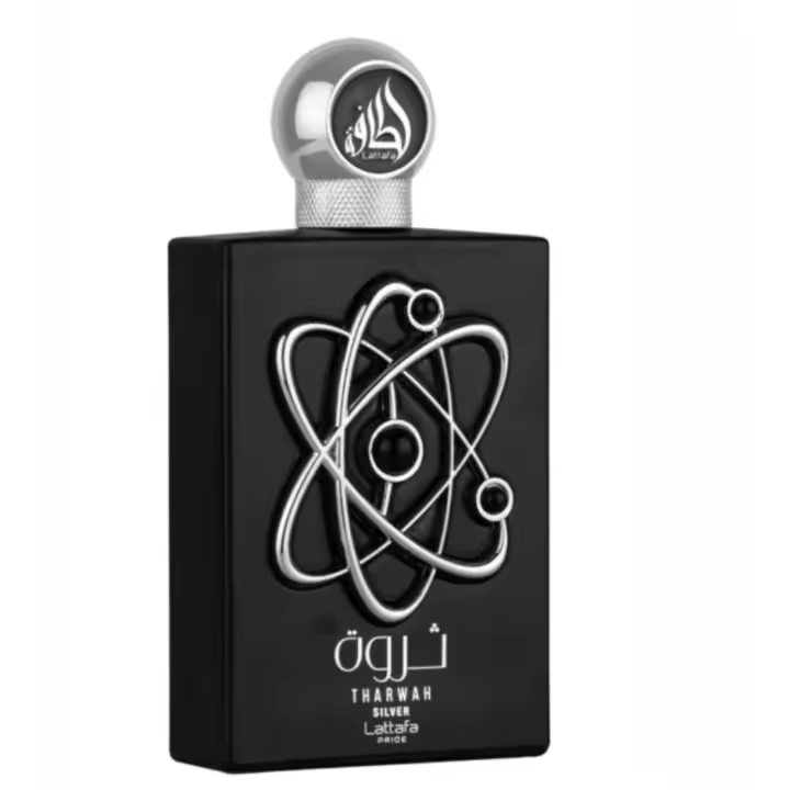 Perfume árabe Tharwah Silver EDP para hombres y mujeres de Lattafa de 100 ml - 1