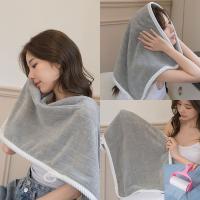 Toalla De Baño Cuadrada Espiral Secado Rápido Absorbente Suave Para Secar Cabello Y Uso Diario En El Hogar Color Sólido - details 8