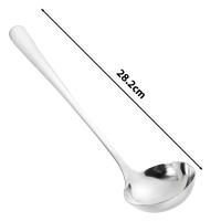 DESEOS Cazo de servir Family | Cucharón de sopa | Acero inoxidable | Mango redondo ergonómico | 28.2cm - details 1