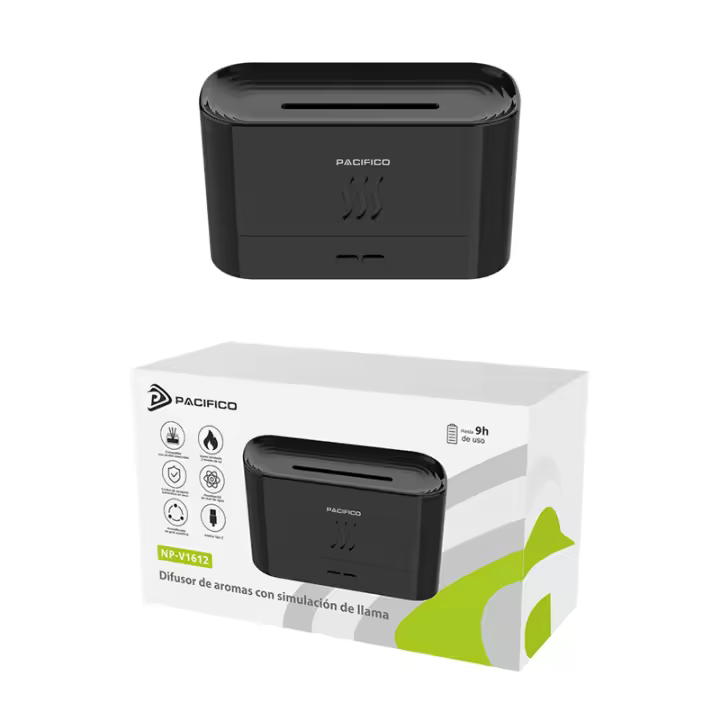 PACIFICO Humidificador difusor de aromas,  6.5W con capacidad de 180ml, tamaño 169×72,7x100mm - 1