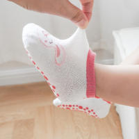 6 Pares De Calcetines De Algodón Para Niños Con Patrón De Animales De Dibujos Animados Cómodos Transpirables Antideslizantes Para Piso - details 4