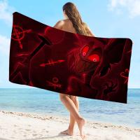 Toalla De Playa Microfibra Absorbente Rápida Suave Para Yoga Natación Senderismo Toalla De Hoteles Cartoon H-Hazbin-Hoteles - details 7