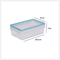 Pro Navidad® Set 8 Piezas envases herméticos de plástico para almacenamiento de alimentos (4 envases, 4 tapas) Fiambreras para alimentos, para cocina, despensa, microondas y congelador - SIN BPA - details 1