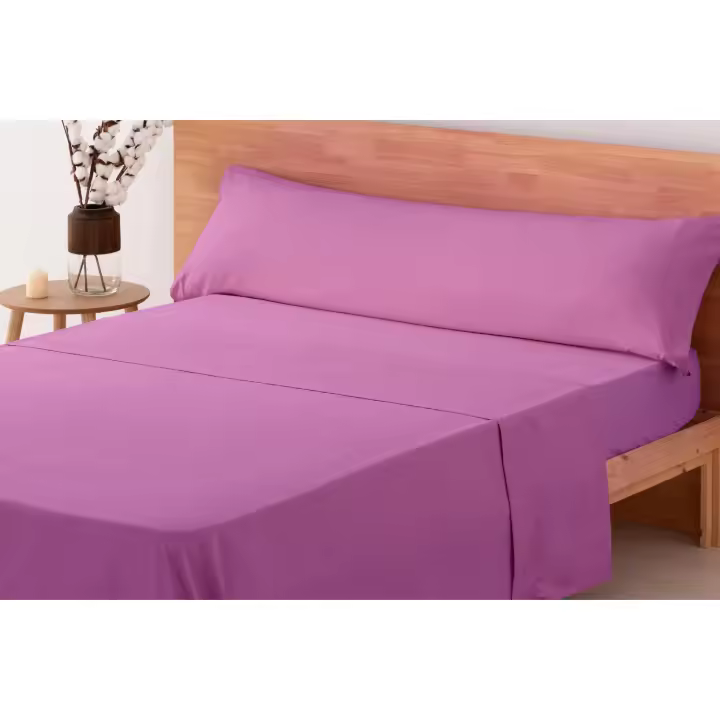 HIPERMANTA. Juego de sábanas LISAS de 3 piezas de MICROFIBRA 100% POLIÉSTER. Sábanas de verano, tacto EXTRA SUAVE. Para CAMA de 180 cm. Varios colores a elegir. - 1