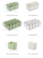 Herramienta De Cocina Moderna: Bandeja Para Servir Con 8 Pequeñas Cajas Desmontables De Almacenamiento De Especias Tapa Y Mango Para Frutas Y Verduras En El Refrigerador - details 11