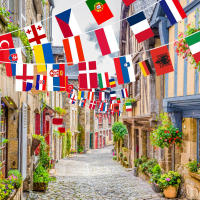24pcs Bandera De Países Europeos Para Euro Cup Decoración De Fiesta De Fútbol Bunting De Banderas Nacionales De Lona No Tejida - details 11