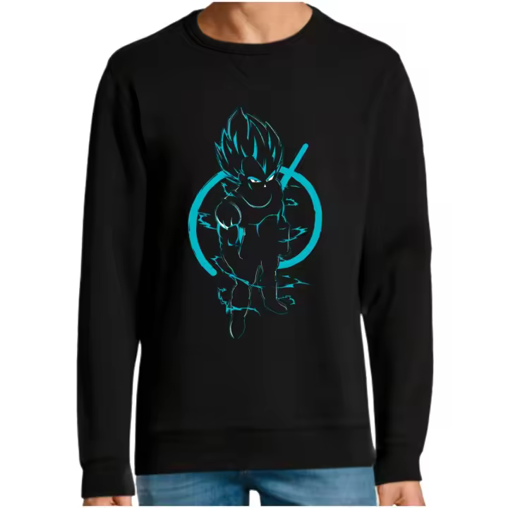 The Fan Tee Sudadera Sin Capucha de HOMBRE Dragon Bola Ball Goku Vegeta Piccolo Gohan Super   020 - 1