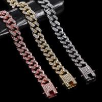Collar De Perro Y Gato Con Cadena Y Diamantes Material Metálico Ancho 12.5mm Accesorios Personlizados Para Pitbull Joyería Para Mascotas - details 4
