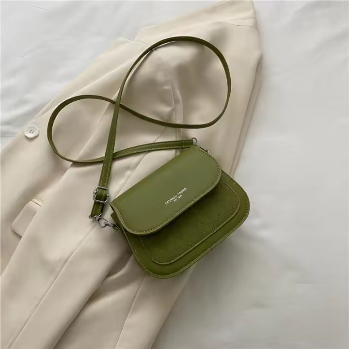 Bolso De Hombro Con Flap Yogodlns Para Mujer En Cuero PU Lujo Vintage Bolso Bandolera Pequeño De Cuadrado Estilo Versátil - 1