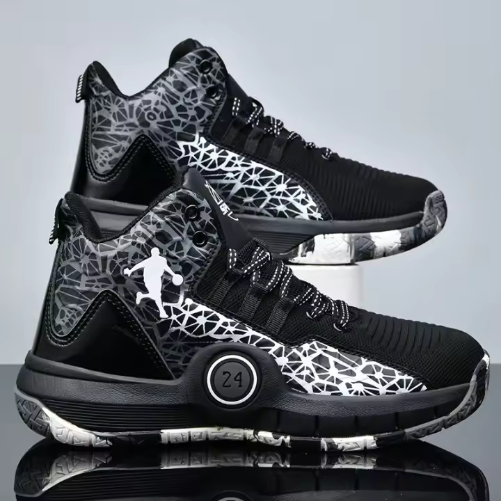 Zapatos De Baloncesto Para Hombres De Alta Calidad Antideslizantes Y Transpirables Zapatillas De Moda Para Mujeres Y Niños Deportivas De Entrenamiento Al Aire Libre Con Suela De Goma Talla Verdadera - 1
