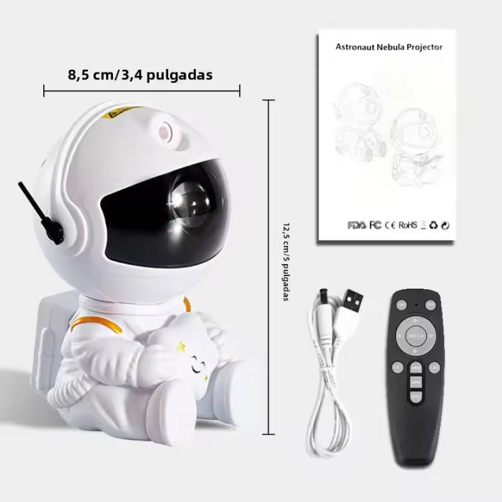Proyector De Estrellas Y Astronauta Galaxy Luz Nocturna LED Decoración Para Habitación Regalo Para Niños Forma De Dibujos Animados Material ABS Fuente De Alimentación DC - 1