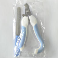 Tijeras De Uñas Profesionales Para Mascotas Acero Inoxidable Adecuadas Para Perros Y Gatos Trimmer De Uñas Labor-Saving Para Cuidado Grooming En Rosa Y Azul - details 3